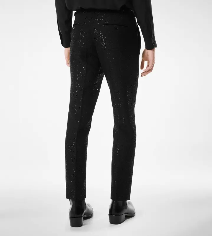 SEQUINS LIGHT BOUCLÈ PANT online